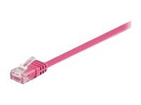 MicroConnect - Nettverkskabel - RJ-45 (hann) til RJ-45 (hann) - 5 m - 6 mm - UTP - CAT 6 - halogenfri, rund, flertrådet - rosa