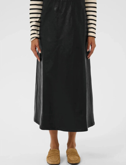 Culture Culilli Pu Skirt - Black - S