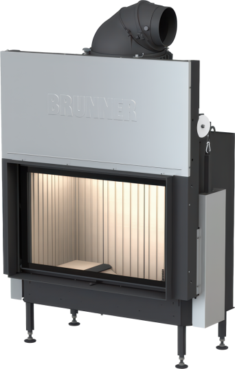 Brunner BKH 5.0 (50 82) Peisinnsats Svart Rett vegg m/ hevedør Brunner BKH 5.0 (50 82) Peisinnsats Svart Rett vegg m/ hevedør