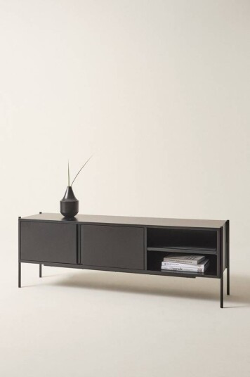 Jotex ZOLLIK tv-benk 40x160 cm Svart matt 1708279-01-0 1700933-01-0