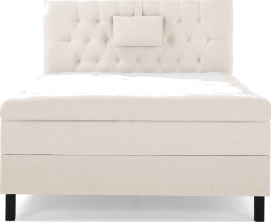 Lucky Komplett Sengepakke 120x200 Memory Diamant Sengegavl - Nakkepute Liten Beige