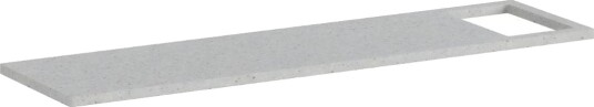 Vikingbad Badekarbro Solid Surface Terrazzo 85cm