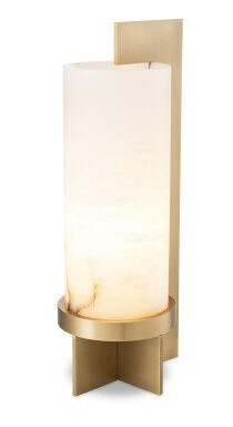 Atilla bordlampe messing/alabaster