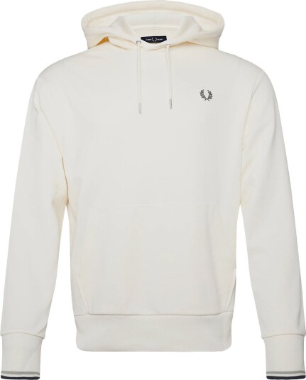 Fred Perry Tipped Hooded Sweatshirt ECRU XS