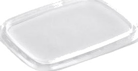 Plastlåg 108X82 Mm Pp Klar Til Salatbæger 108X82 Mm,50 Stk/Ps   50 Stk.