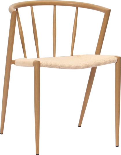 Winston Spisestol - Beige / Metallben eik