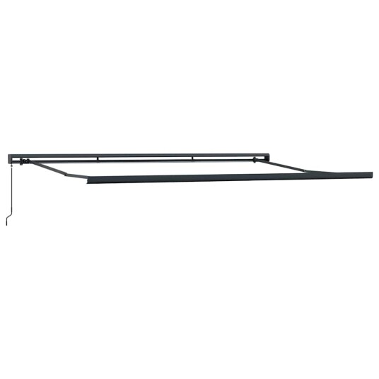 vidaXL Manuell Uttrekkbar Markise Gul og Oransje 500x300 cm