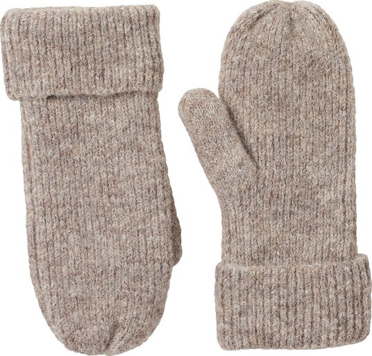 Ellos Collection - Strikket tommelvotter - Beige