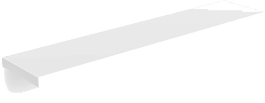 Flytende vegghylle hvit MDF 70 cm 15 kg kapasitet