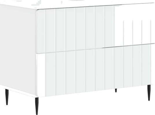 vidaXL Baderomsvaskeskap ZWOLLE Høgglans hvit 82 x 41 x 58,5 cm