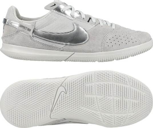 Nike Streetgato IC Small Sided Grå/Metallisk sølv Barn Innendørs (IC) størrelse 33½