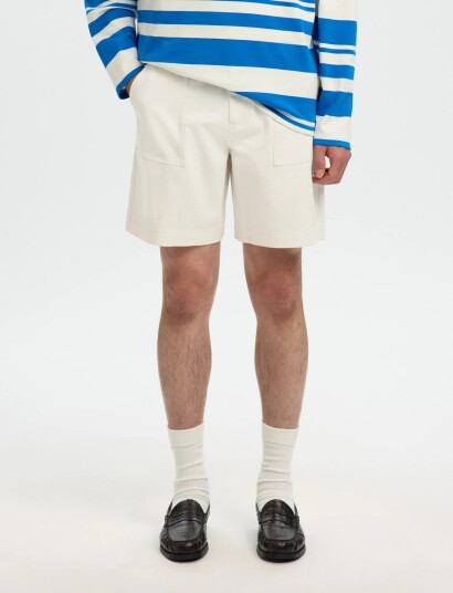 Selected Slhloose Hotel Amour Shorts   Cream   M