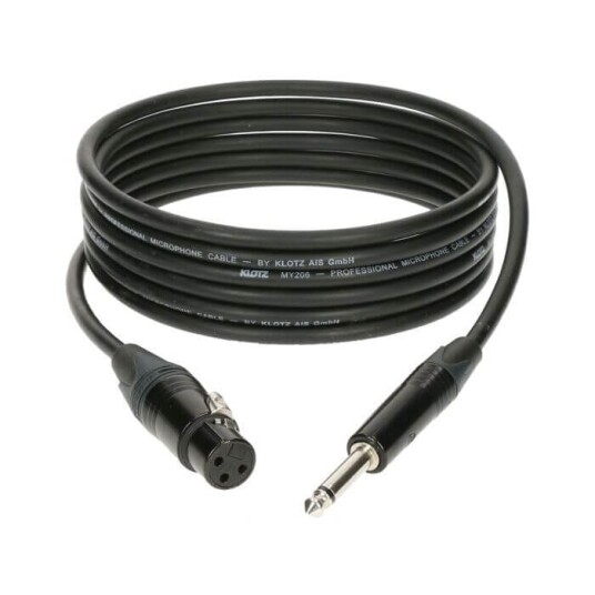 Klotz mikrofon kabel XLR Hun unbalanced jack 20m Klotz mikrofon kabel XLR Hun unbalanced jack 20m