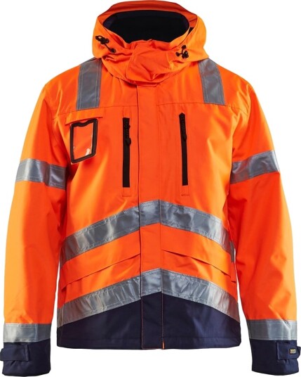Blåkläder Skalljakke varsel - Orange/Marineblå - XL