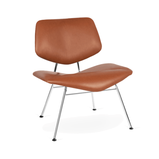 VERMUND VL135 Loungestol Sierra Cognac Skinn/ Krom VERMUND VL135 Loungestol Sierra Cognac Skinn/ Krom
