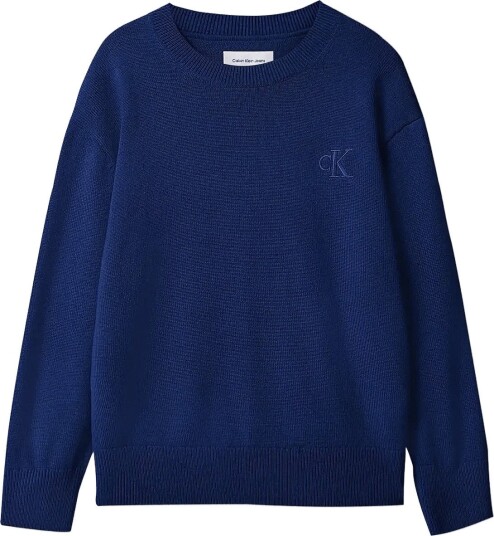 Calvin Klein Ck Merino Oversized Sweater   ESTATE BLUE   152 x 12
