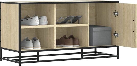  Skobenk sonoma eik 100x40x53,5 cm konstruert tre og metall 8721102842740