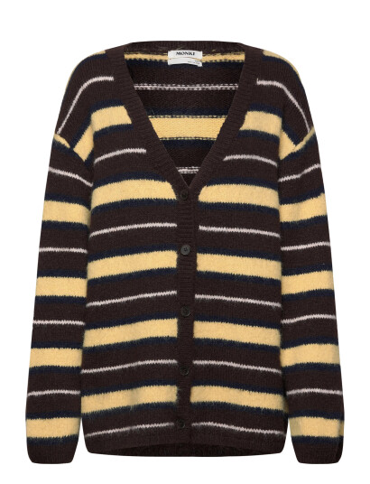 Monki Boxy Knitted Cardigan - Brown - XS Monki Boxy Knitted Cardigan - Brown - XS