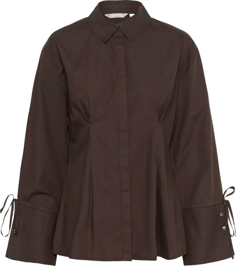 Culture Cuallison Olena Fitted Shirt Brown M