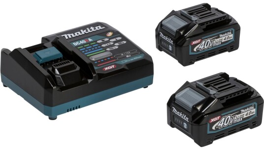 Makita Startsett 191J97-1 Lader Med 2 Batterier 40 v 4.0 ah