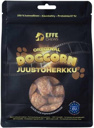 Effe Chews Puff Hundegodteri Med Ost 100 G