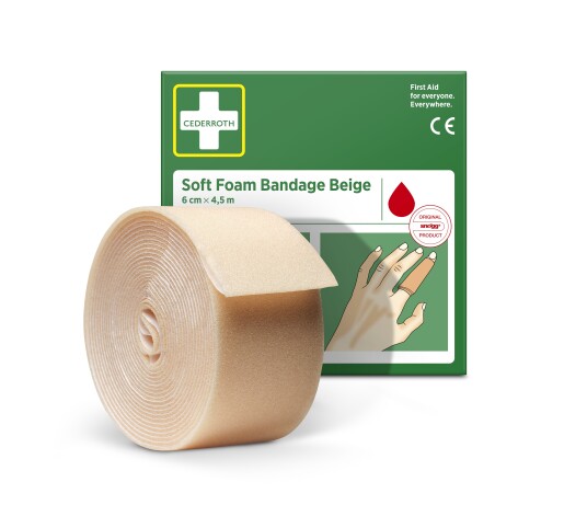 Cederroth Myk skumbandasje Beige 6cm x 4,5m