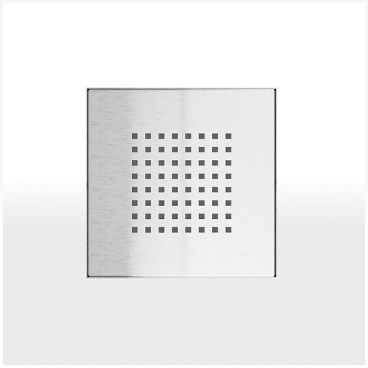 Slidedrain Kvadrat Slukrist Børstet Stål / 20cm