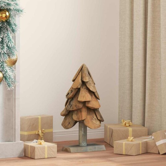  Juletre med stativ Brun 60 cm Heltre teak