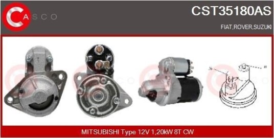 CASCO CST35180AS Starter CASCO CST35180AS Starter