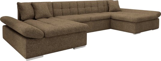 Dewitt Sovesofa med dobbel sjeselong 5 seter Brun