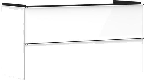 Underskab Xelu Q 1180X475mm 2 Skuf Hvid