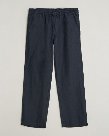 OAS Nino Linen Pants Navy