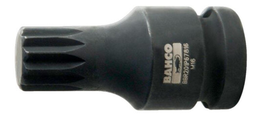 Bahco BBR201P64014 Kraftbitspipe 1/2", for XZN-skruer M14 x 40 mm, Håndverktøy