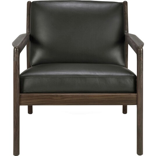 Ethnicraft Jack Loungestol Rosentre / Svart Skinn