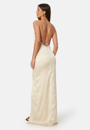 Bubbleroom Occasion Alda Strap Gown Cream 44
