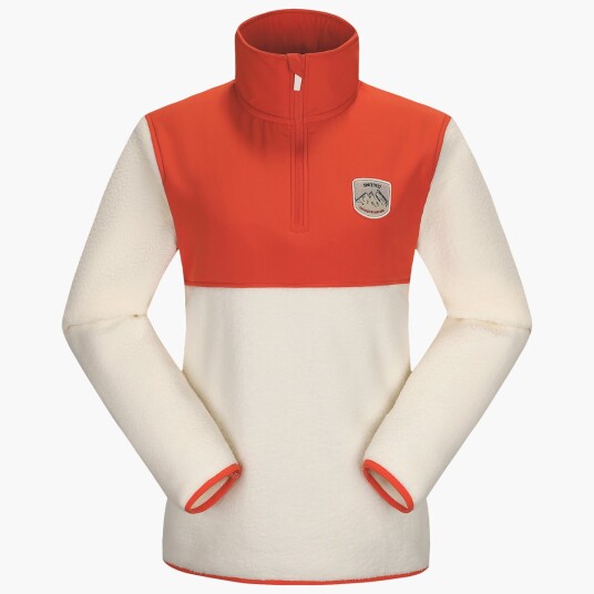 Skogstad W Nautgardstinden Pilefleece Half zip Tomato 40