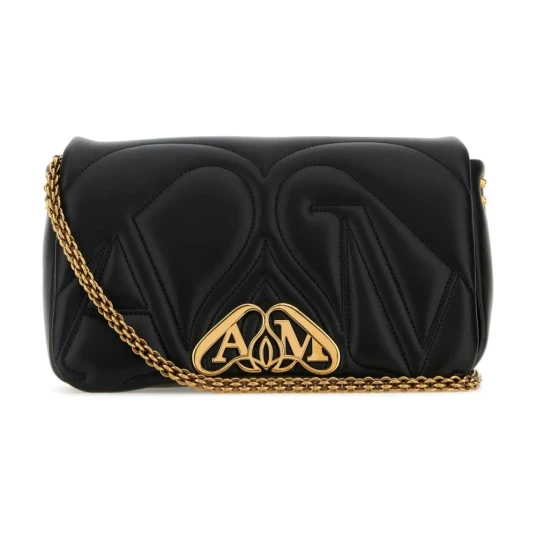 Alexander McQueen, Dame, Vesker, Svart, ONE SIZE,