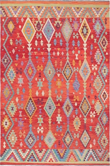 Orientalsk Teppe Vegi Kelim Hand Woven 203 x 299 cm Størrelse: 203 x 299 cm