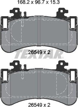 Bremseklosser TEXTAR 2654901
