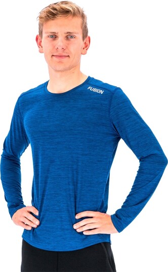 FUSION C3 Langermet Løpe T skjorte Herre Blå M FUSION C3 Langermet Løpe T skjorte Herre Blå M