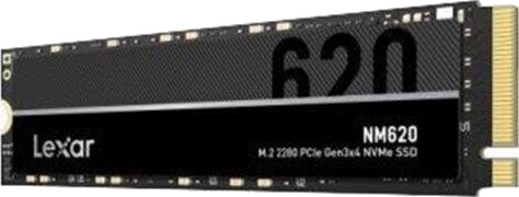Lexar NM620 512GB M.2 PCIe 3.0 NVMe SSD - Høy Lesehastighet 3300 MB/s
