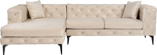 Beachport 3 seters Sofa med Venstre Sjeselong Beige Beachport 3 seters Sofa med Venstre Sjeselong Beige