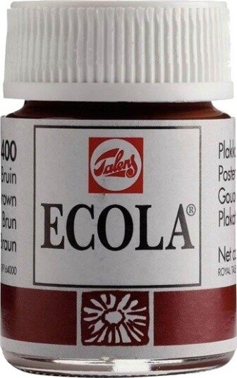 Bruynzeel Ecola Poster Paint Bottle 16ml Brown 400