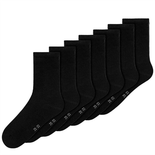 Name It 7-pakning Middels Høye Strømper Svart 31/33