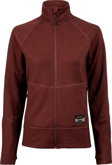 Lundhags Women"s Tived Merino Full Zip Burgundy M