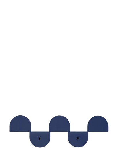 NOBODINOZ Lacquered Steel Wall Coat Rack Navy ONE SIZE