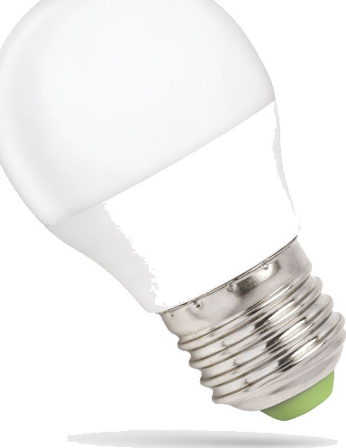 Spectrum E27 6W dimbar LED kronepære   G45 frostet glass   Dimbar : Dimbar Kulør : Nøytral