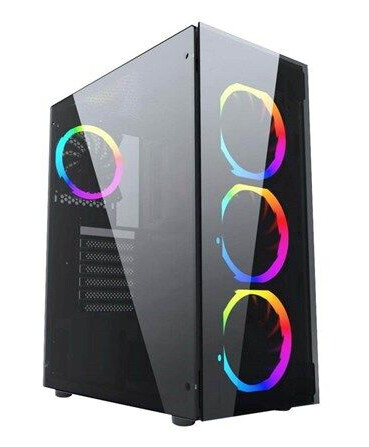 Gembird Fornax 1500RGB PC case - Kabinett - Tower - Svart Gembird Fornax 1500RGB PC case - Kabinett - Tower - Svart