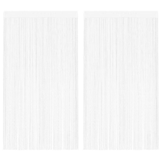 vidaXL Trådgardiner 2 stk 100x250 cm hvit