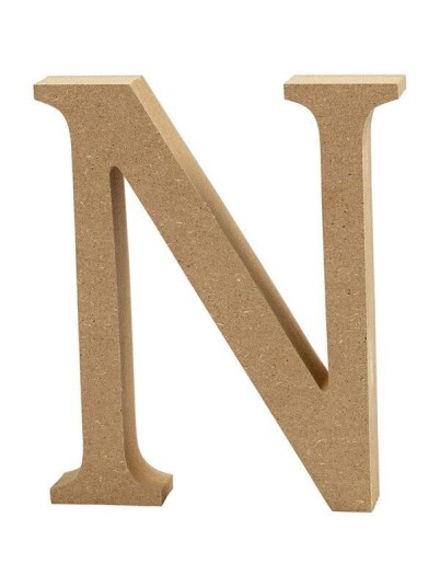 Creativ Company Letter N MDF 8cm 1pc. Creativ Company Letter N MDF 8cm 1pc.
